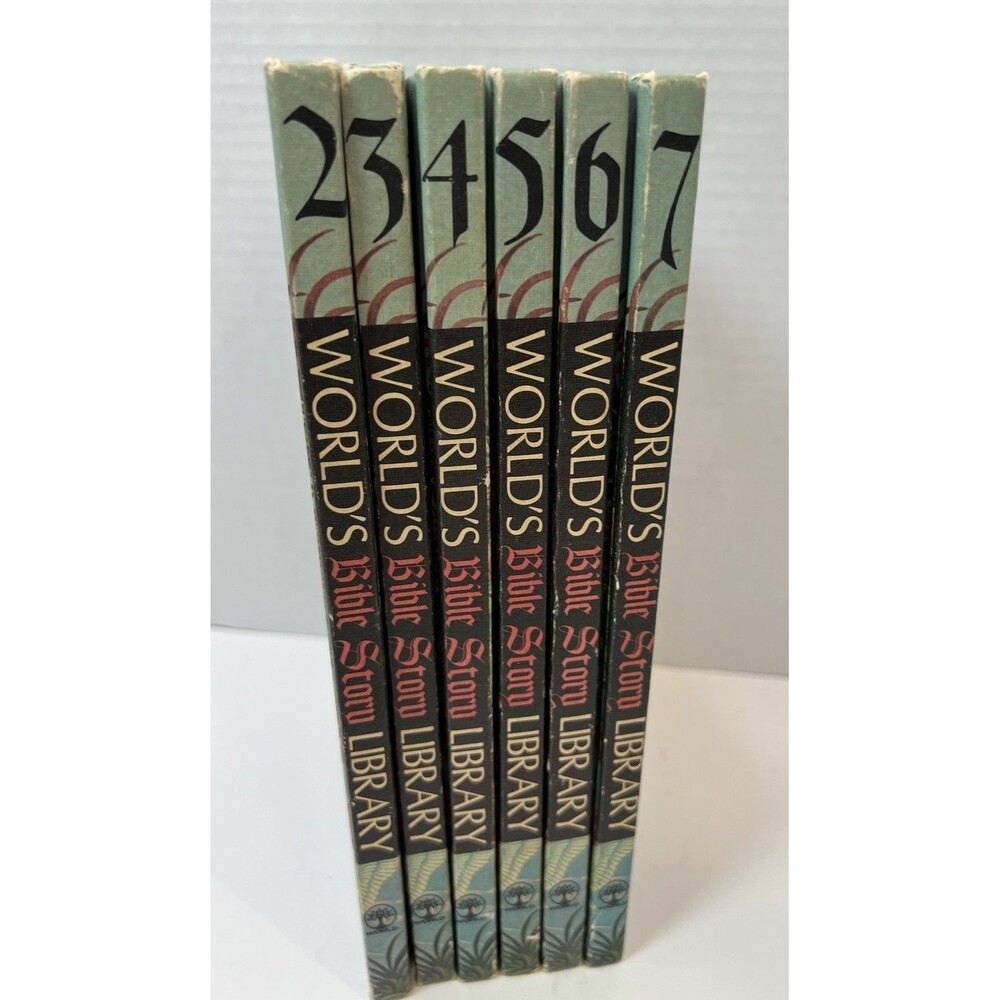 Vintage World's Bible Story Library Illustrated Book Volume 2-7 1970s